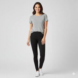 Aritzia Babaton Neil Tuxedo Leggings Stripes Pants High Waist Ponte Skinny Leg